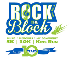 Image of logo for Rock the Block event